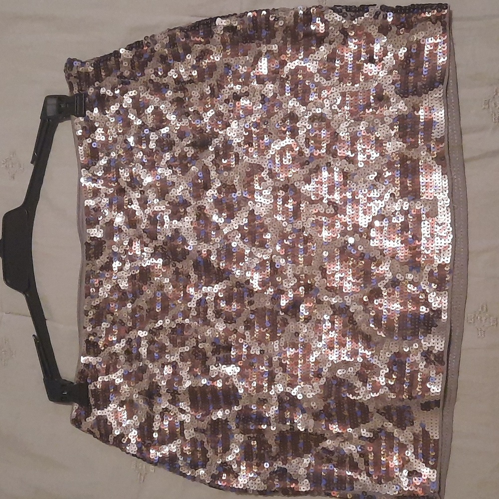 Sequined mini skirt